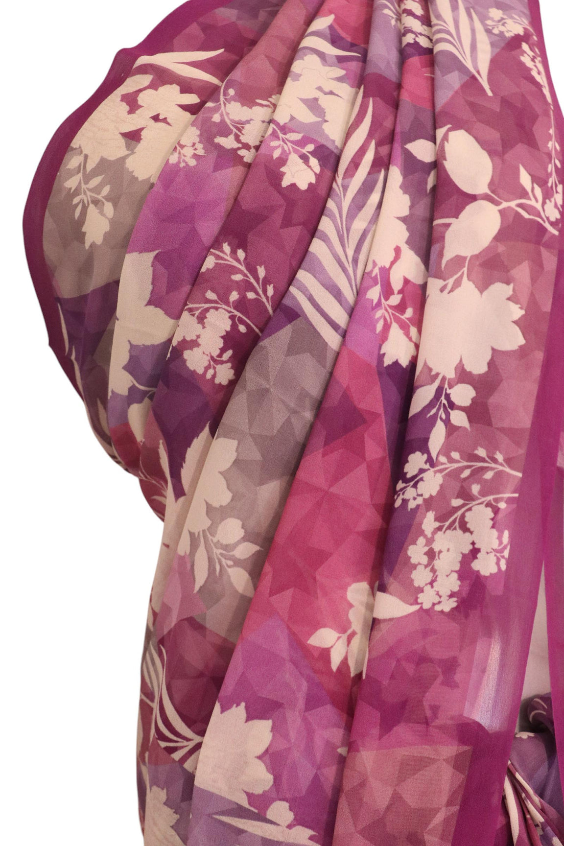 Designer Exclusive Floral Pure Georgette Silk Saree AK210947