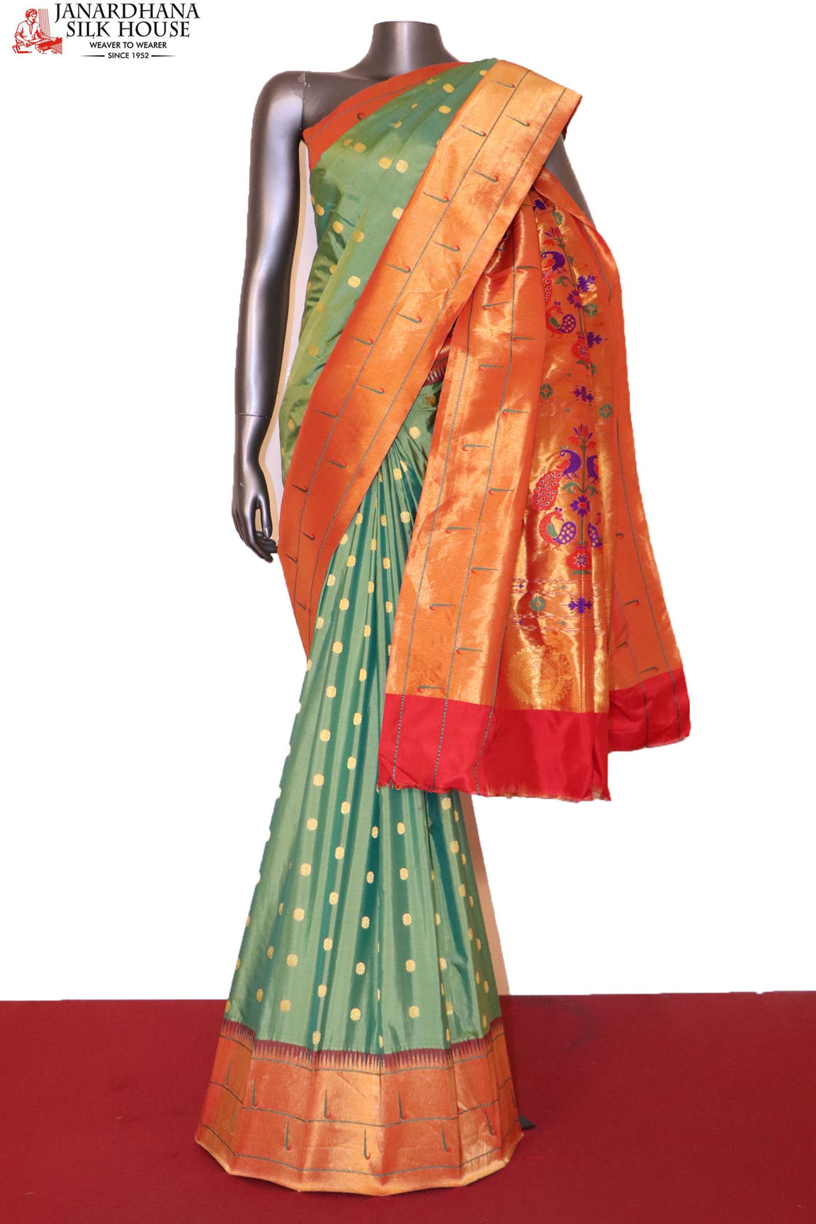 Grand Wedding Meenakari Paithani Silk Saree AI205395