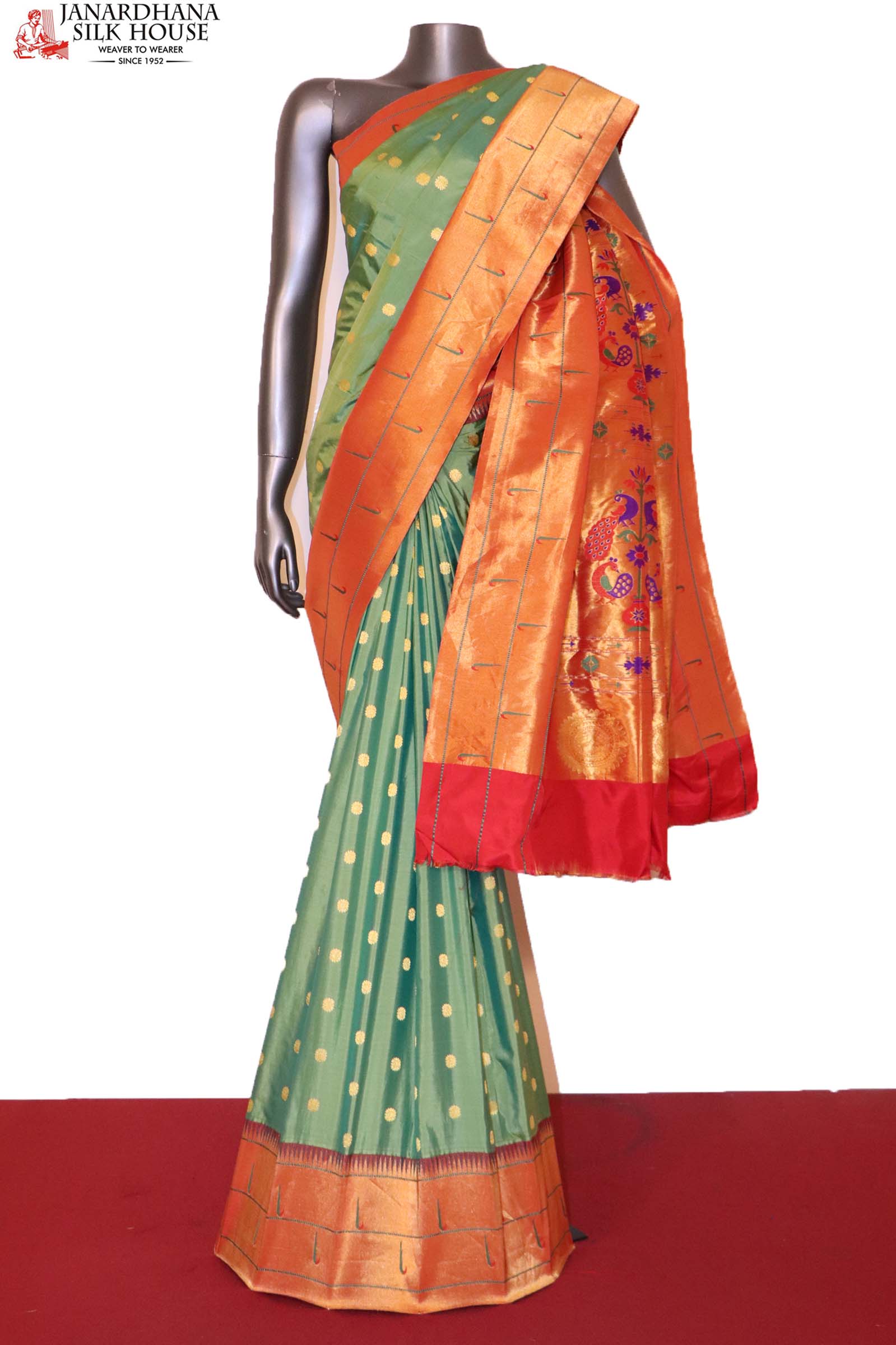 Grand Wedding Meenakari Paithani Silk Saree AI205395