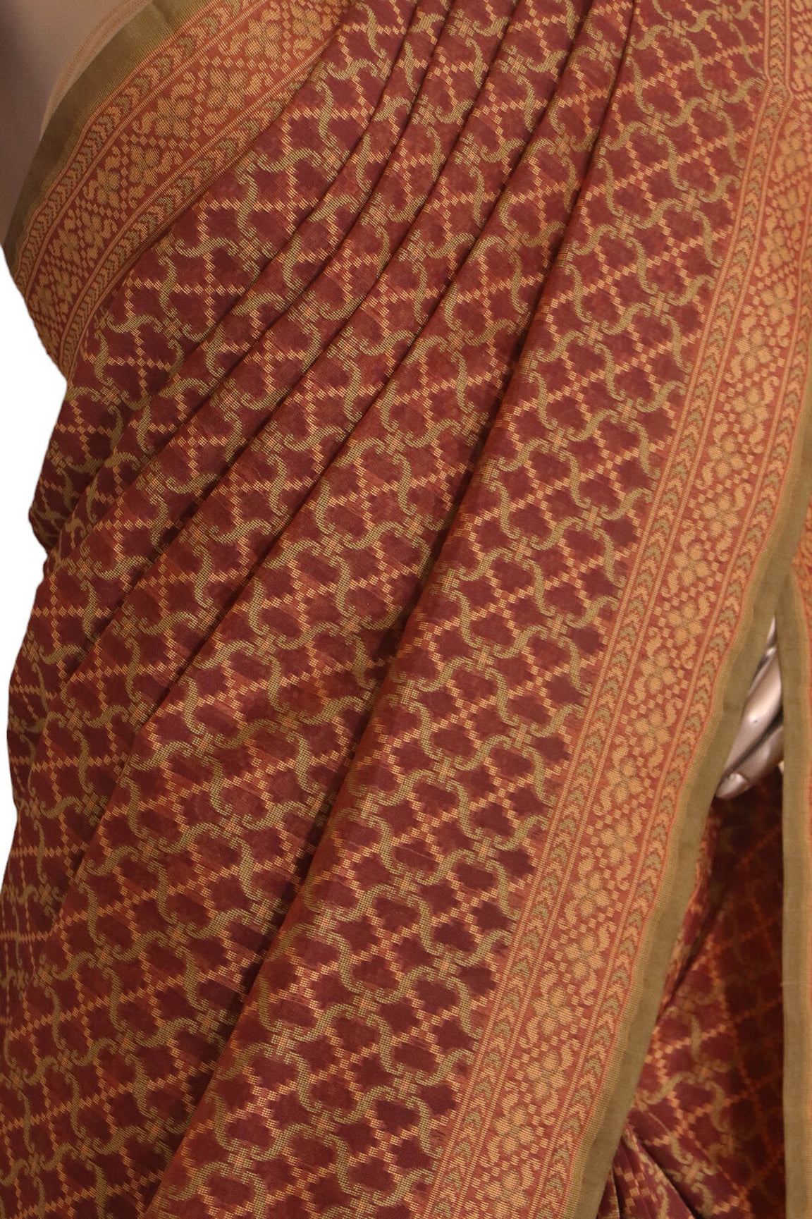 Handloom Banarasi Kora Cotton Saree AJ202541