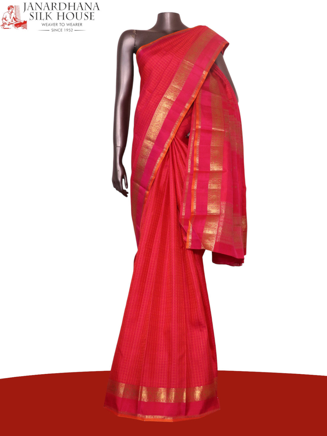 Pure Handloom Kanjeevaram Silk Saree AK213402