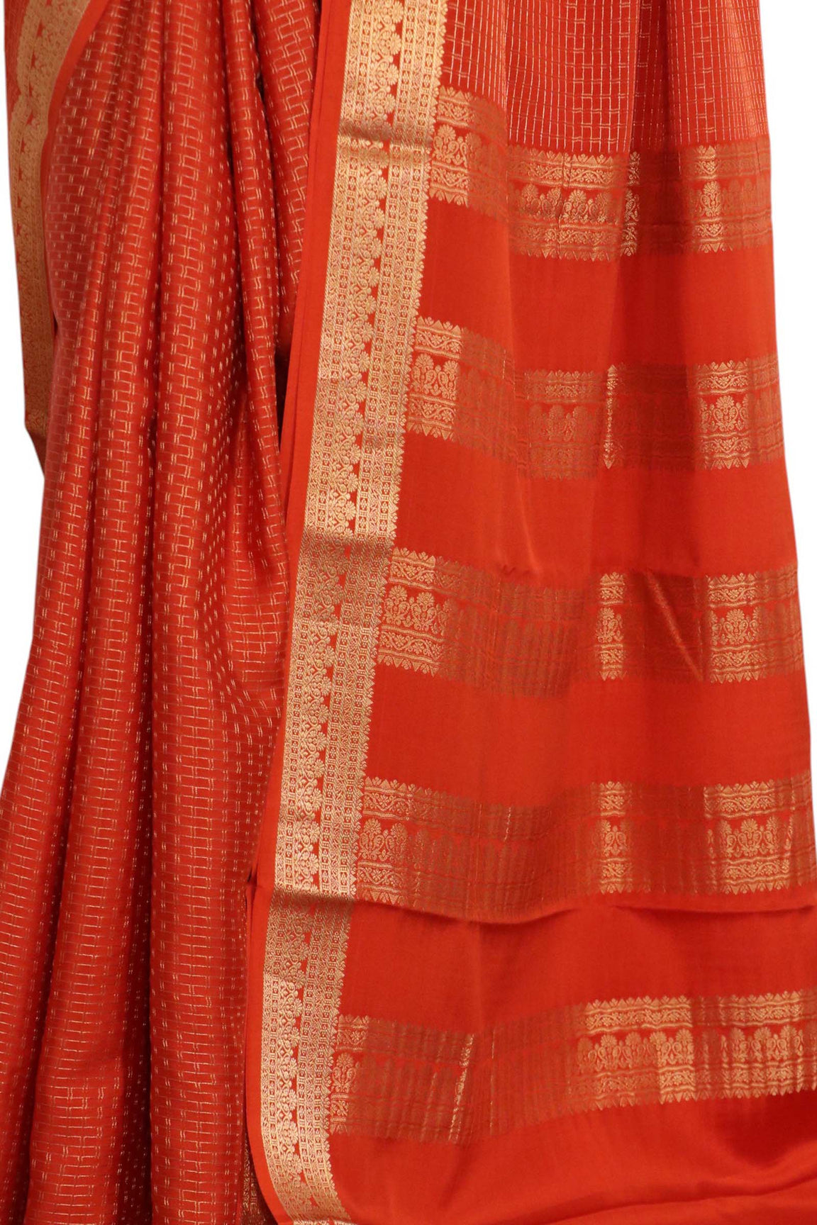 Pure Mysore Crepe Silk Saree AL212792