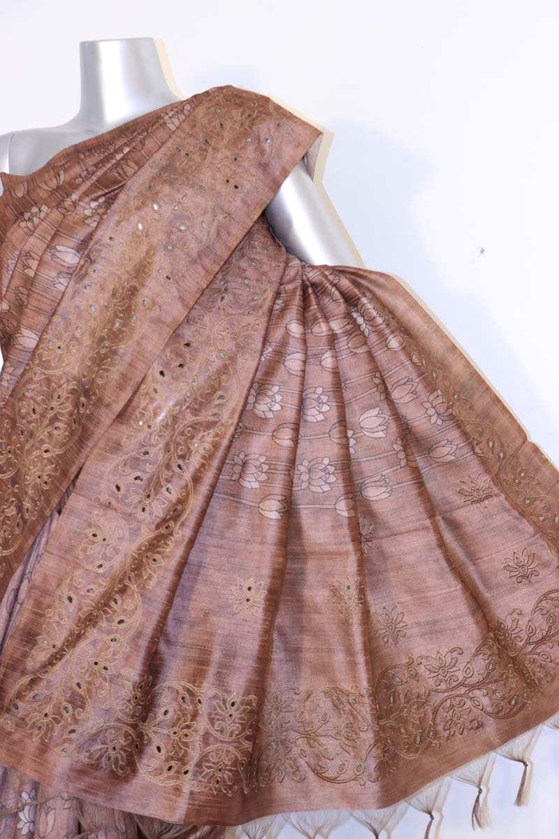 Embroidery Art Silk Saree AI205032