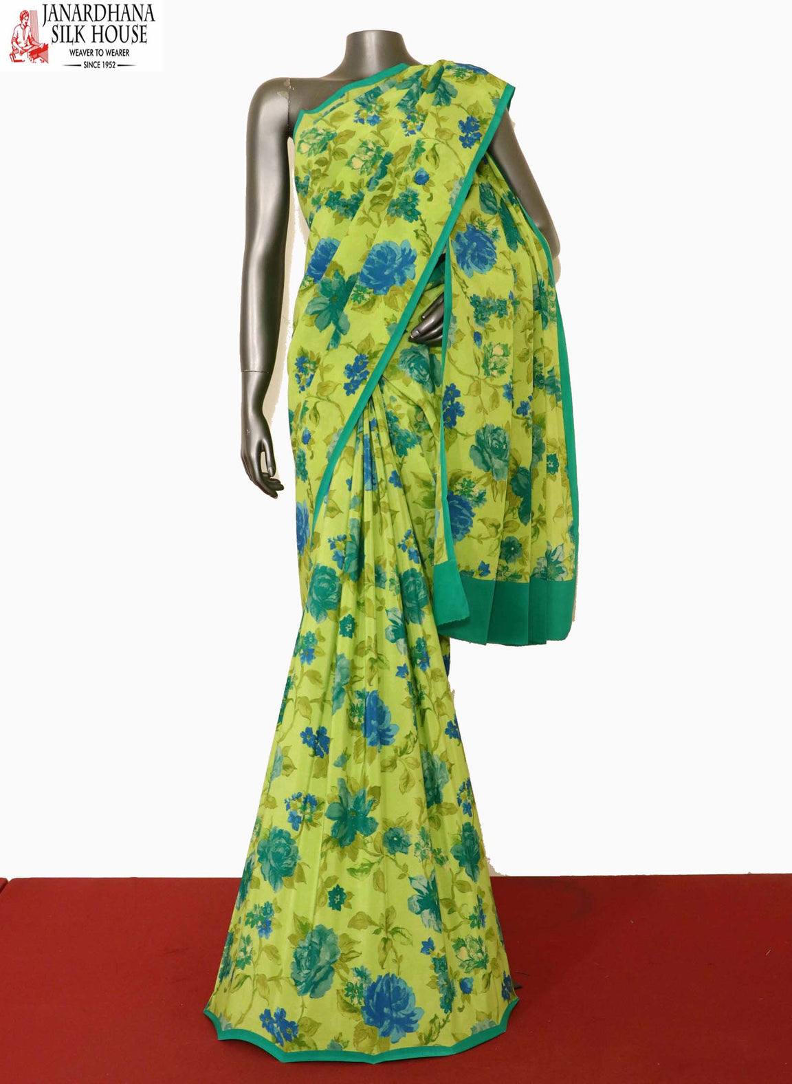 Printed Pure Crepe Silk Saree AJ201315