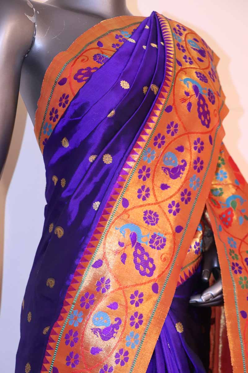 Designer Meenakari Paithani Silk Saree AI205405