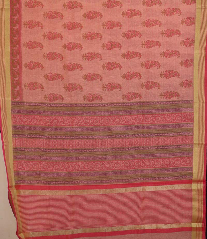 Printed Pure Cotton Saree AI207823