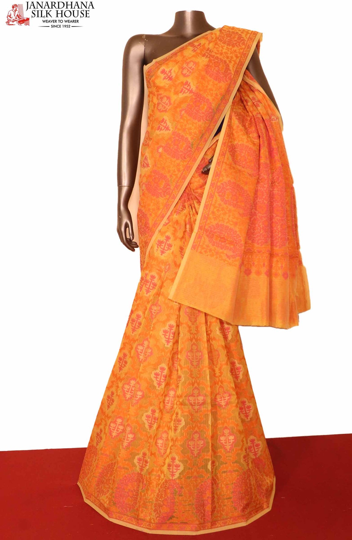 Handloom Pure Cotton Saree AG204496