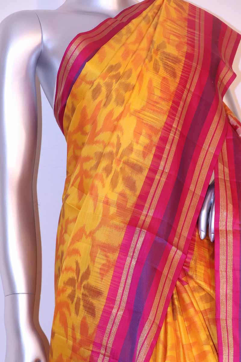 Handloom Pure Ikat Soft Silk Saree AI203727
