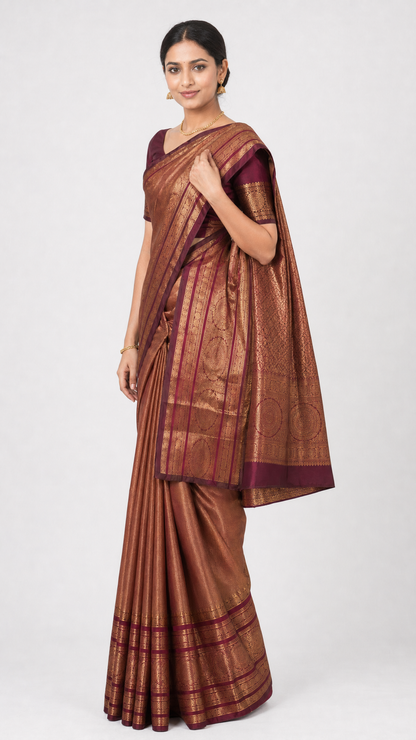 Pure Bridal Wedding Kanjeevaram Silk Saree AL202880