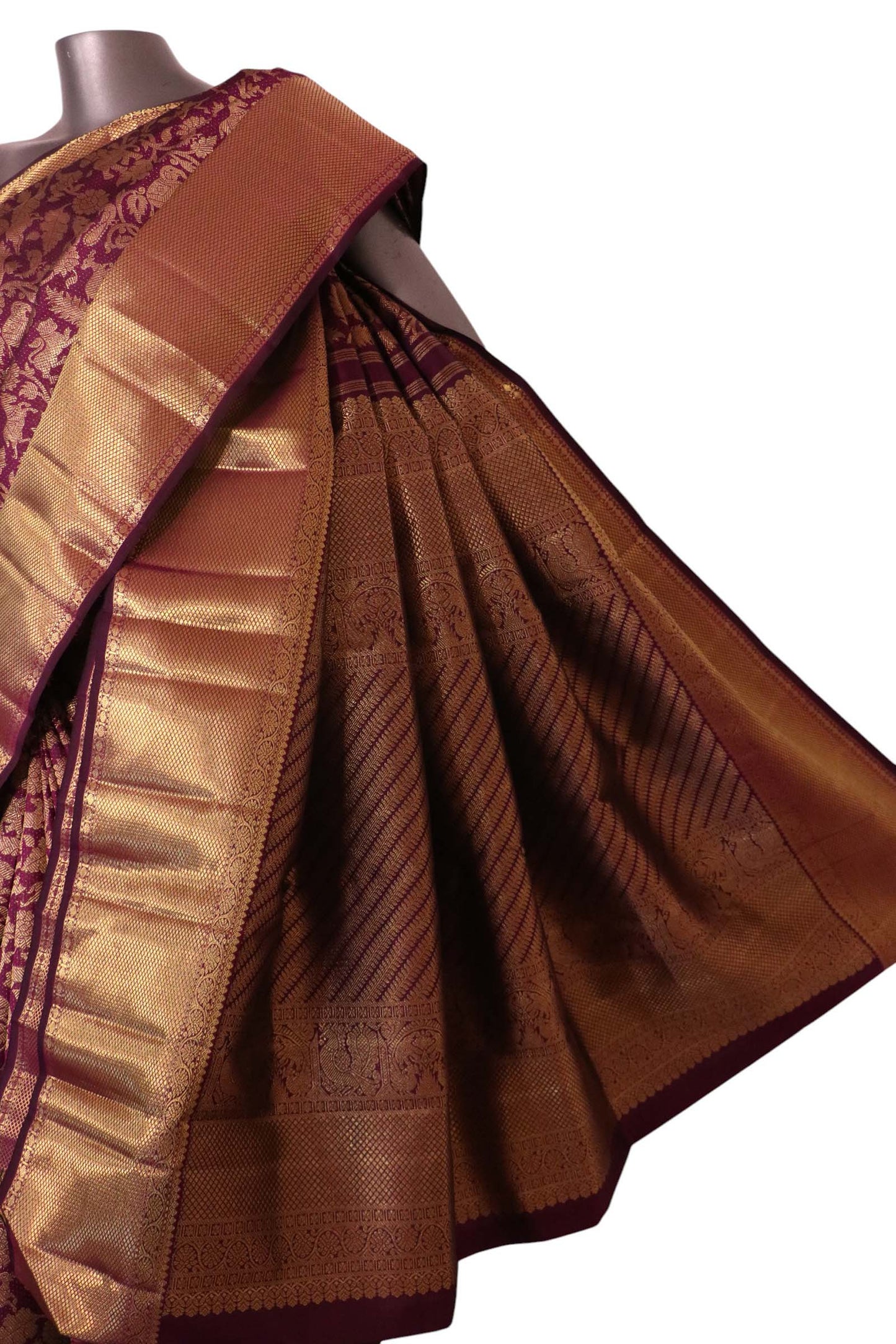 pure bridal wedding kanjeevaram silk saree al202309