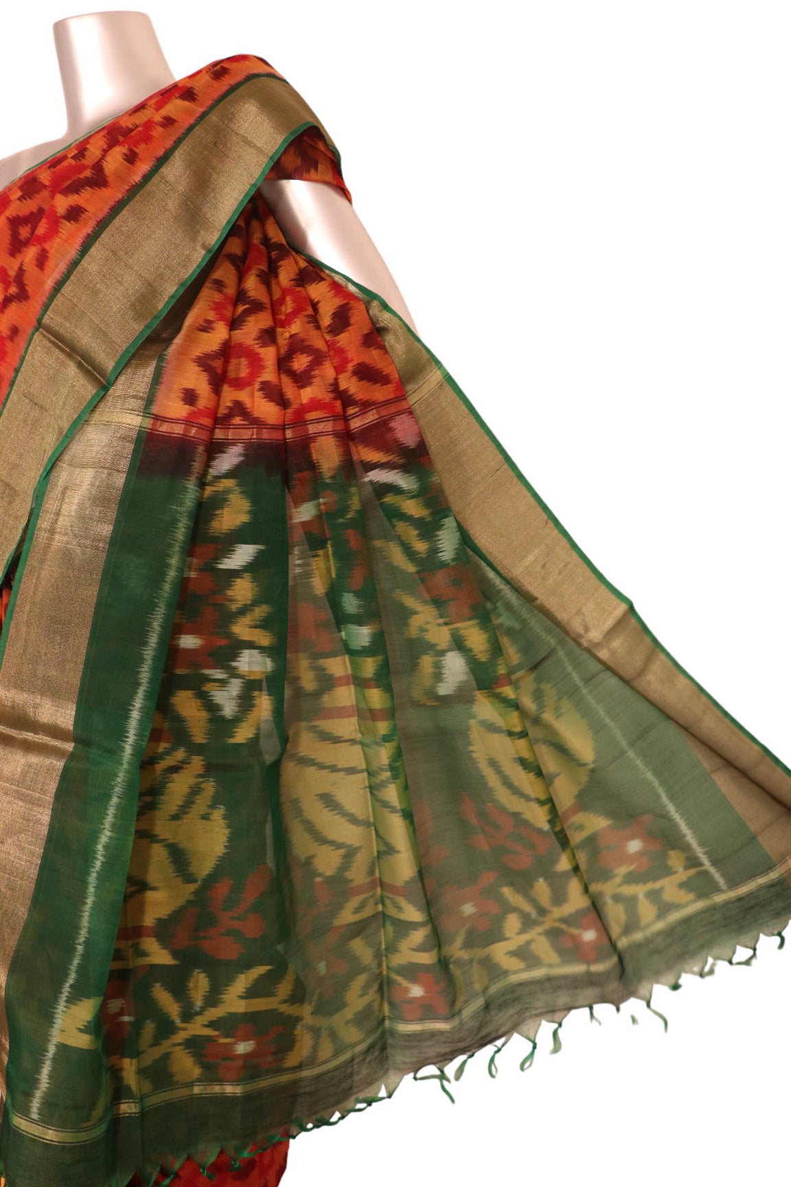 Exclusive Pochampally Silk Cotton Saree AK200066