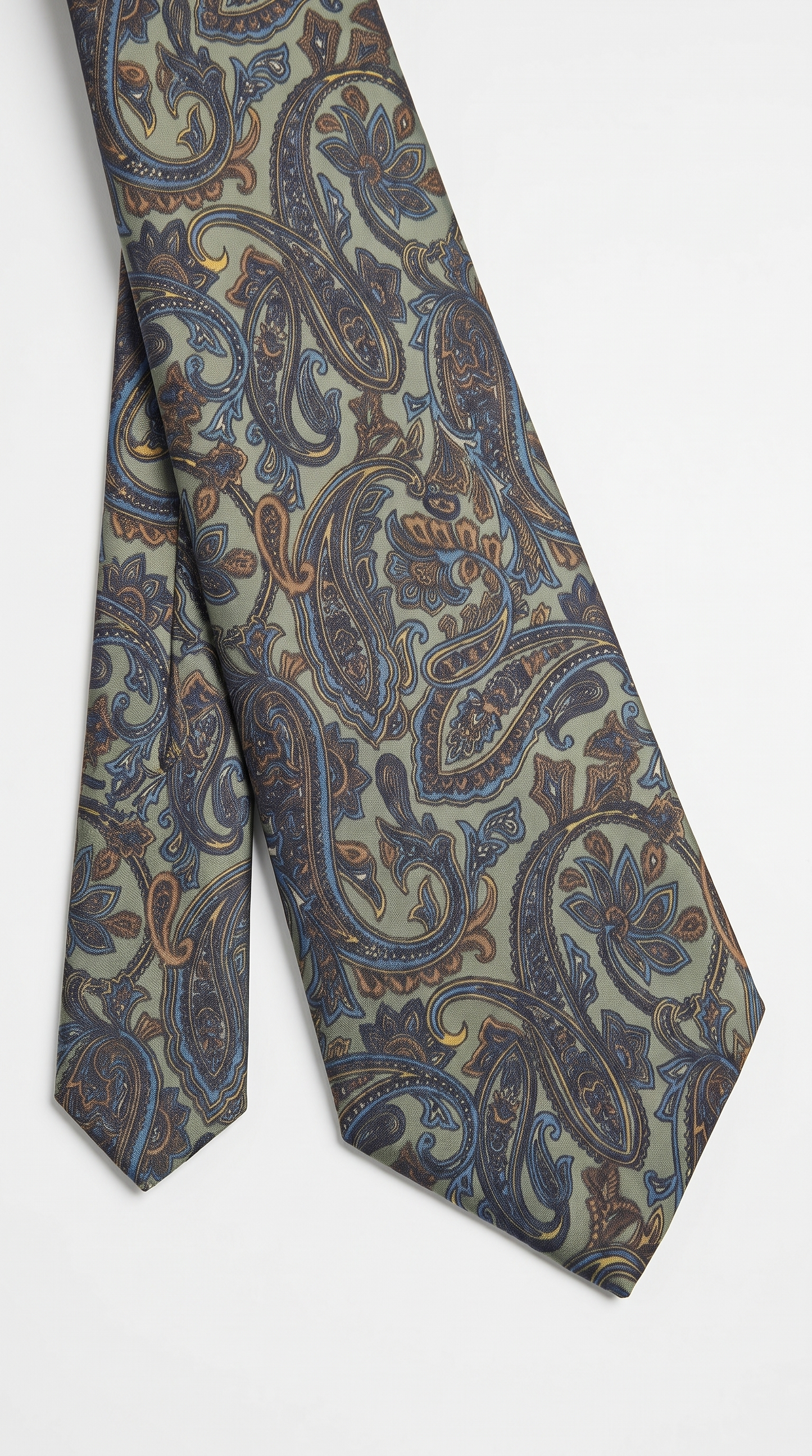 silk tie am201235 - diagonal close-up detail view