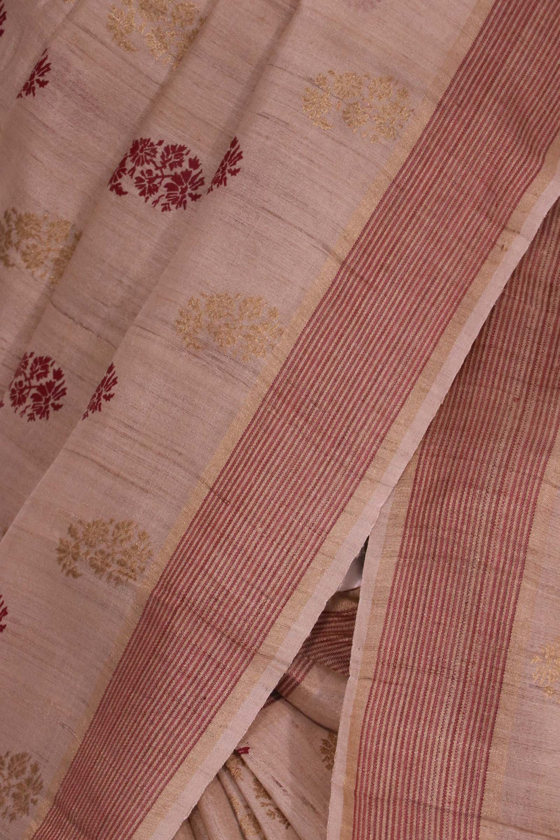 Handloom Pure Tussar Silk Saree AL203720