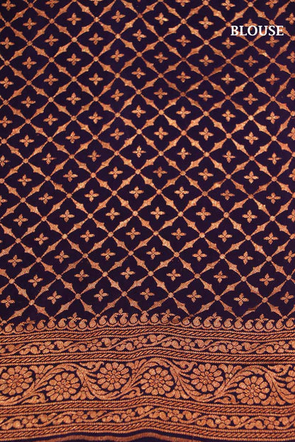 Handloom Exclusive Pure Banarasi Crepe Silk Saree AI210638