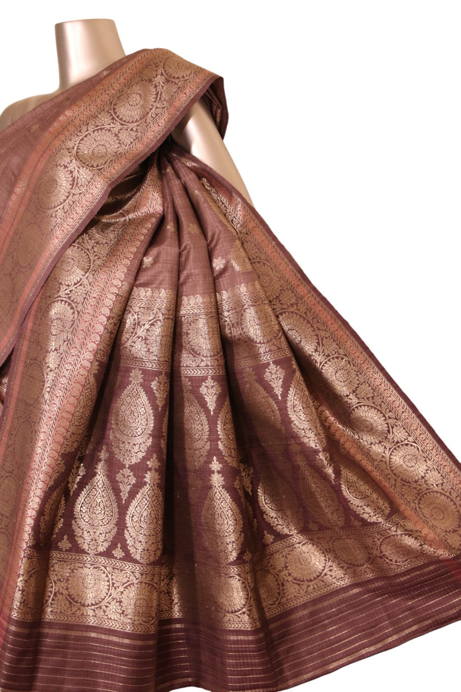 Wedding Exclusive Handloom Tussar Silk Saree AJ206366