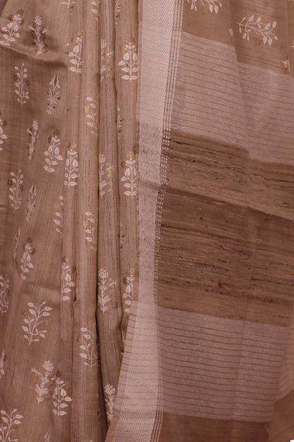 Handloom Pure Tussar Silk Saree AL203717