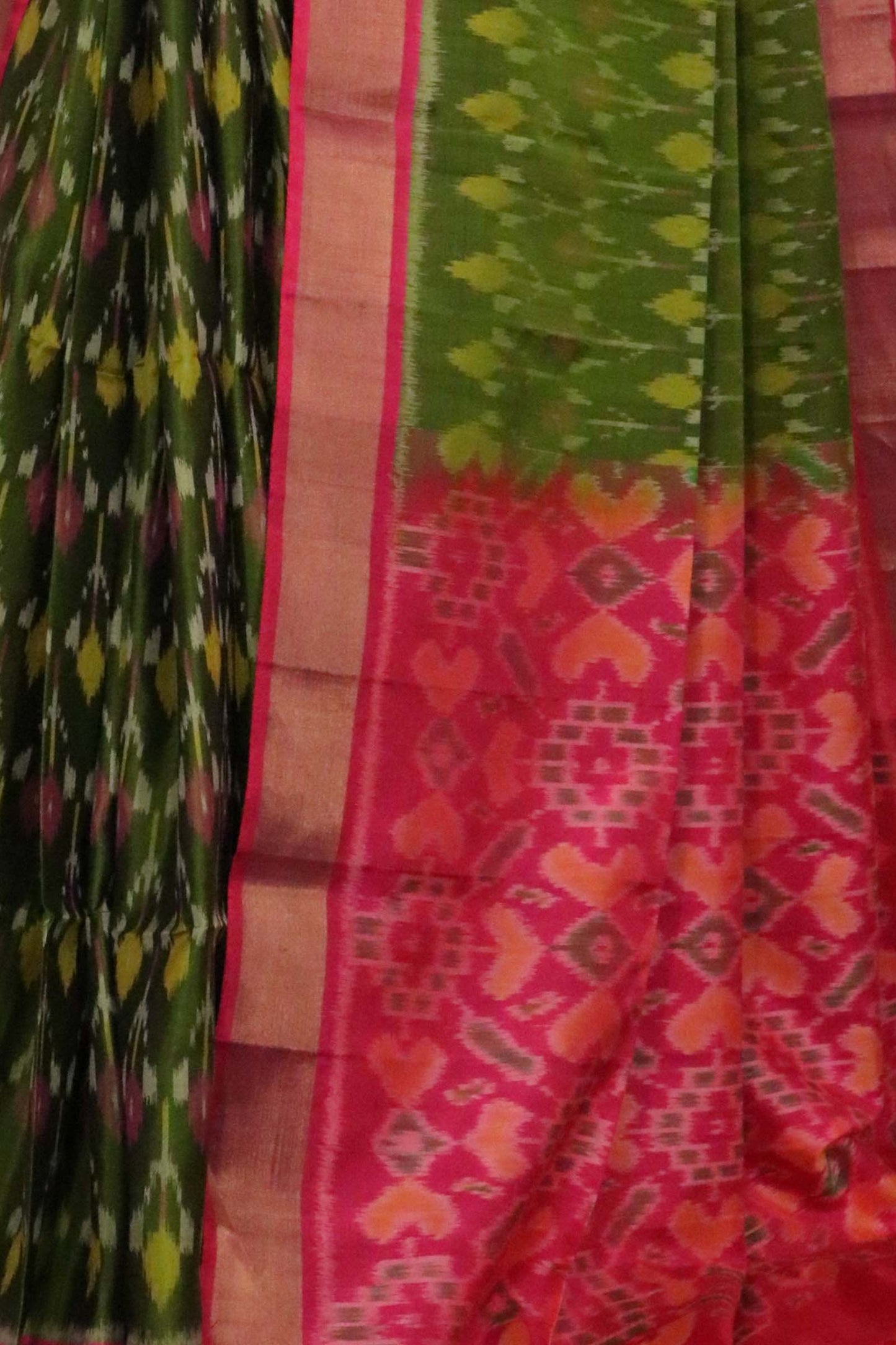 designer exclusive handloom ikat soft silk saree al211566
