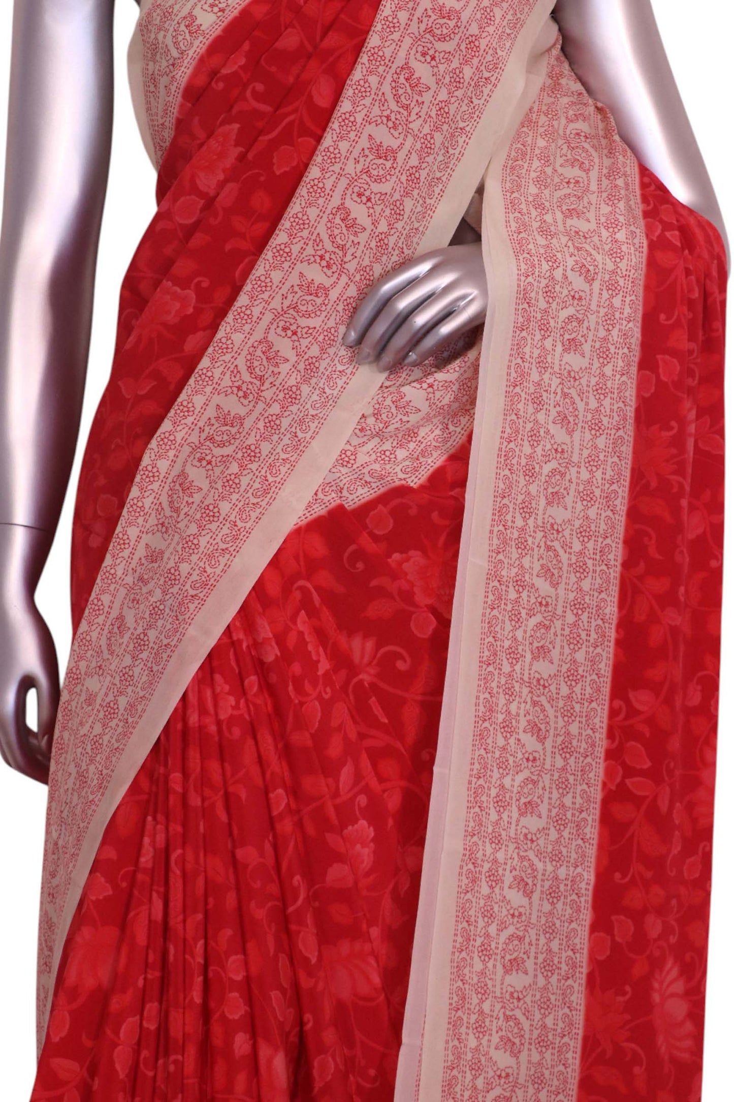 floral  pure crepe silk saree al202189