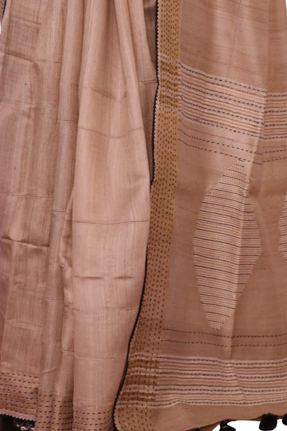 Handloom Pure Tussar Silk Saree AL206362