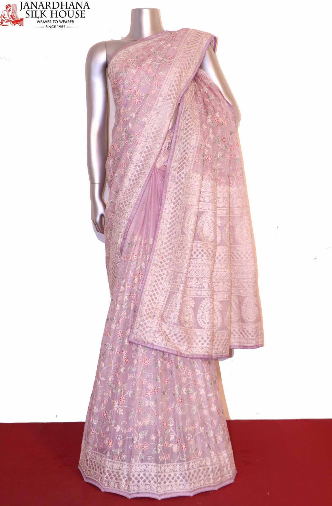 Designer Pure Silk Tussar Kota Embroidery Saree AI202834