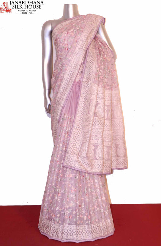 Designer Pure Silk Tussar Kota Embroidery Saree AI202834