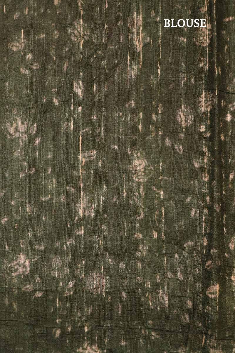 Exclusive Printed Pure Tussar Silk Saree AI207502