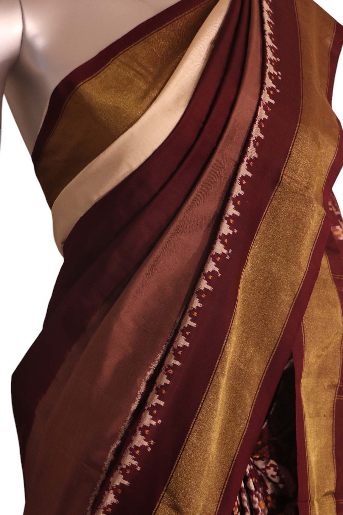 Pure Handloom Patola Ikat Silk Saree AK201130
