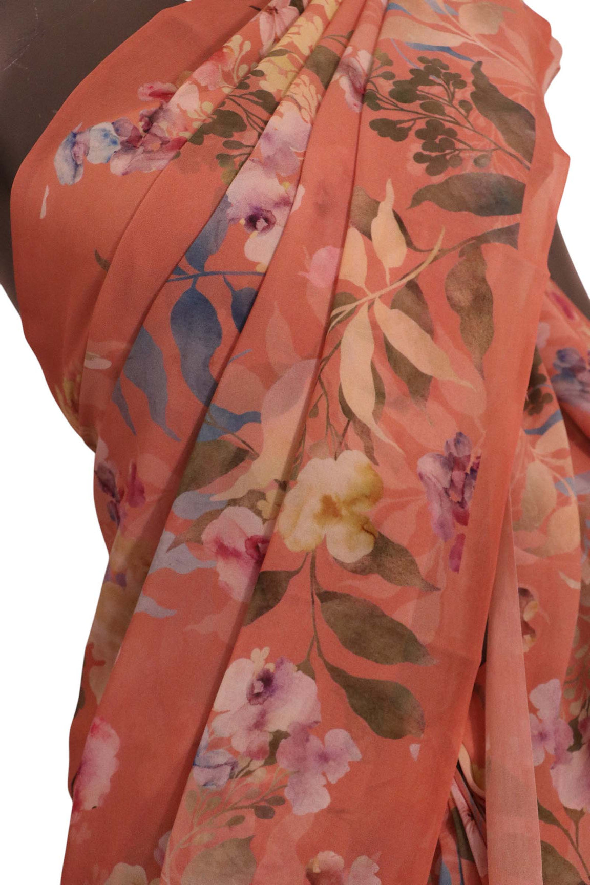 Designer Exclusive Floral Pure Georgette Silk Saree AK210946