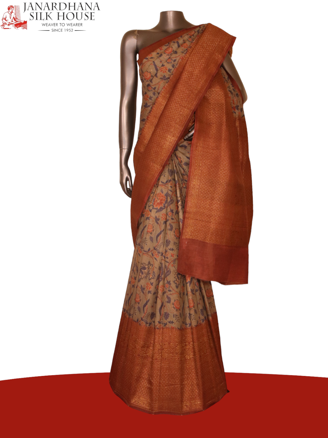 Designer Pure Tussar Silk Saree AJ210429
