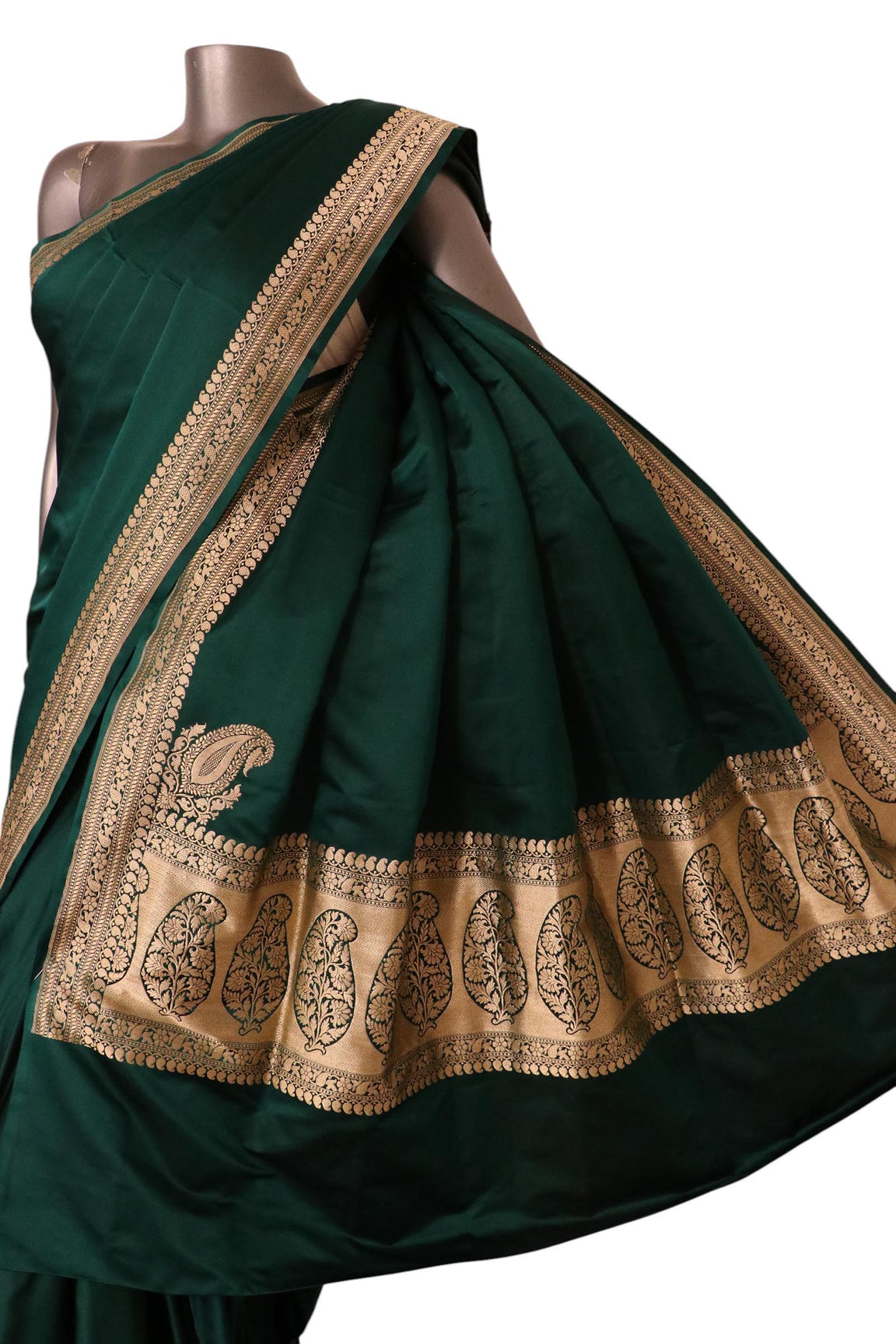 Satin Banarasi Pure Silk Saree. AL200367
