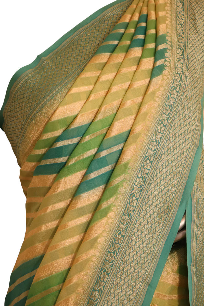 Designer Exclusive Banarasi Georgette Silk Saree AJ202446