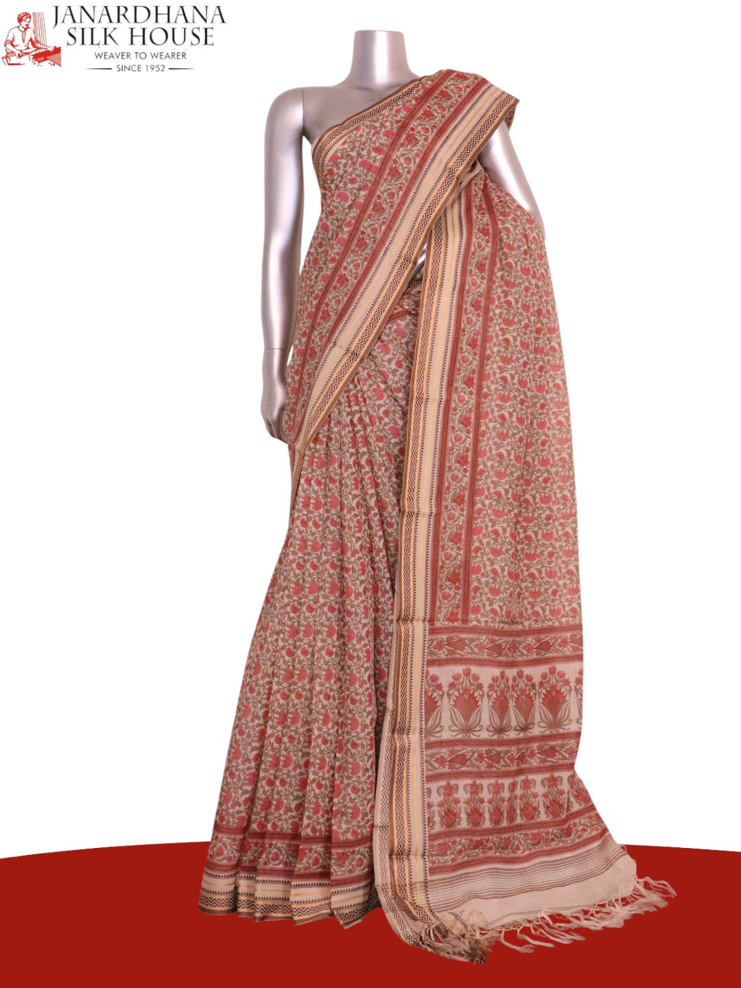 Exclusive Soft Pure Cotton Saree AK204347