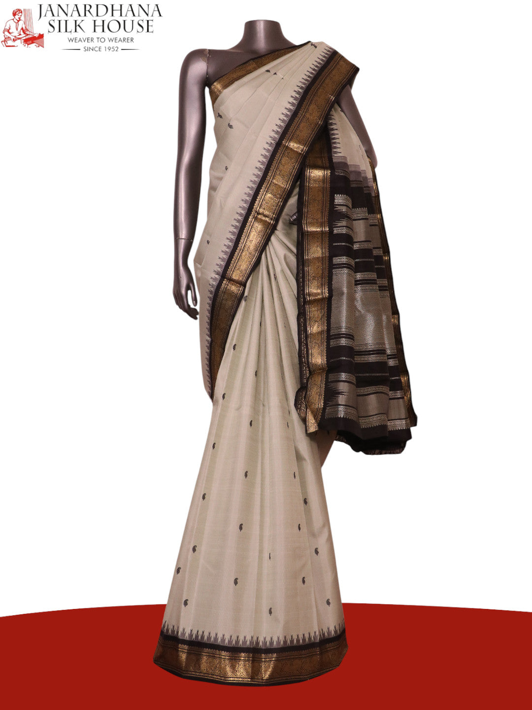 Pure Handloom Kanjeevaram Silk Saree AK211783