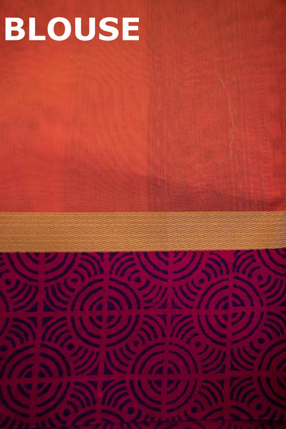 Printed Pure Cotton Saree AE203888