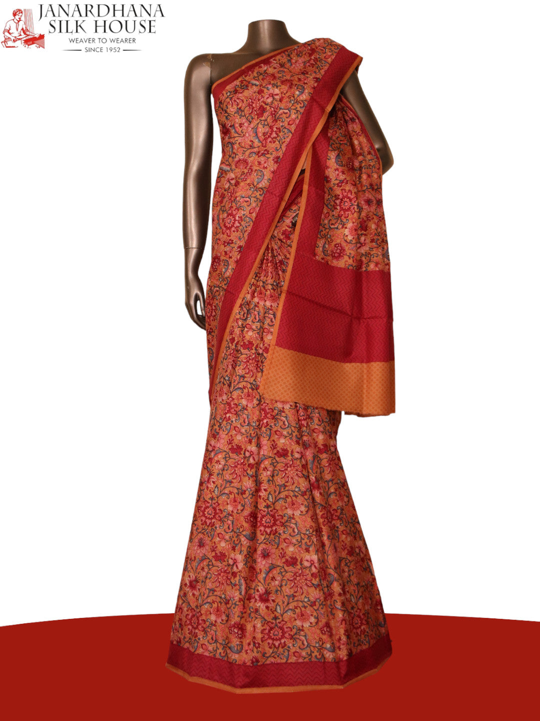 Floral Exclusive Printed Silk Saree AJ205517
