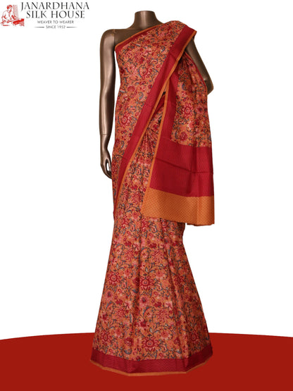 Floral Exclusive Printed Silk Saree AJ205517