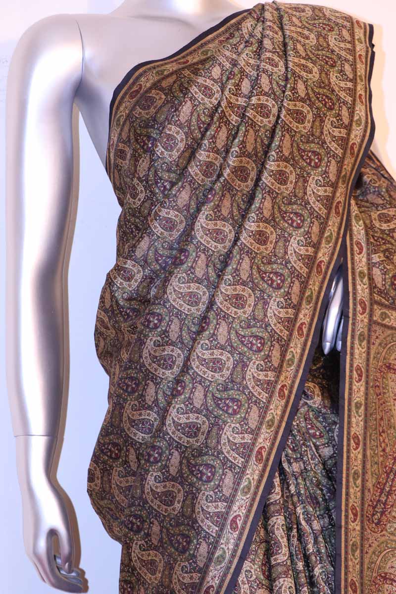 Exclusive Jamawar Tanchoi Silk Saree AH210742