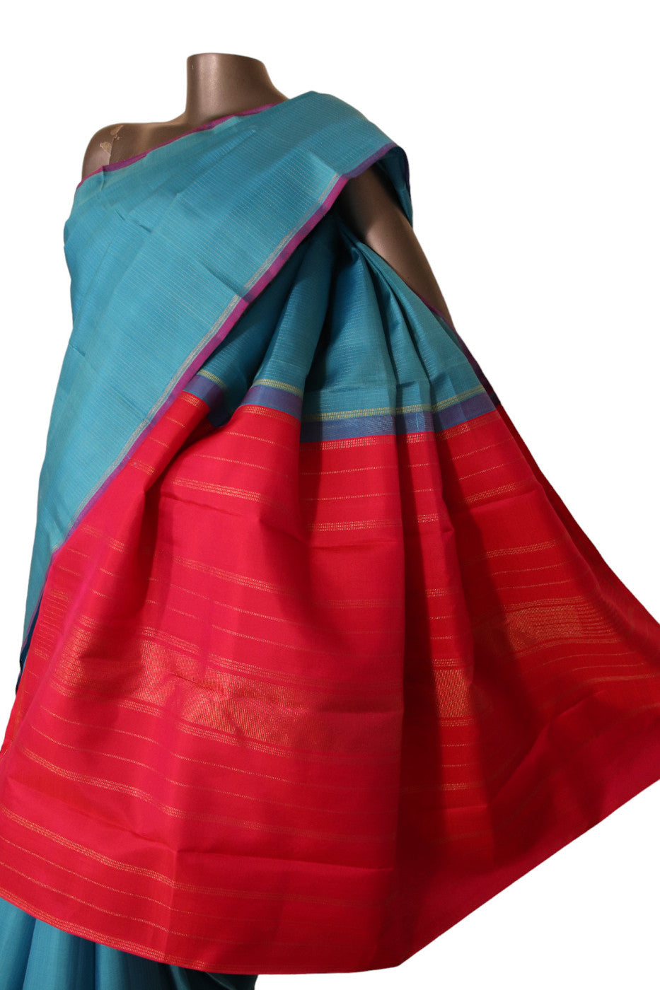 Handloom Contrast Kanjeevaram Silk Saree AJ203173
