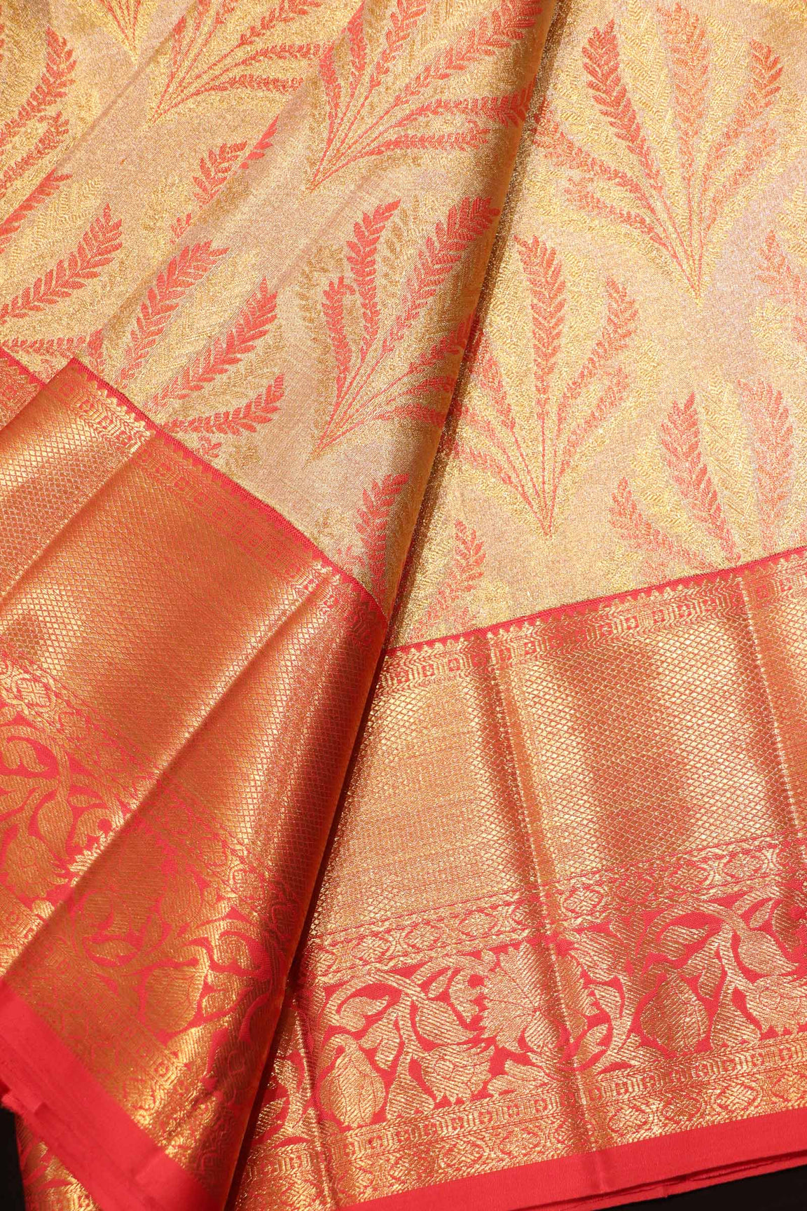 Contemporary Bridal Tissue Kanjeevaram Silk Saree AI201194