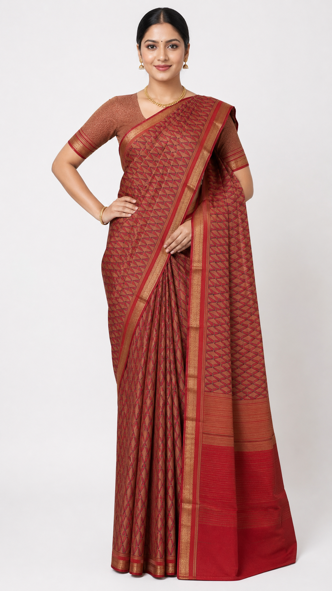 pure floral zari crepe silk saree al206148