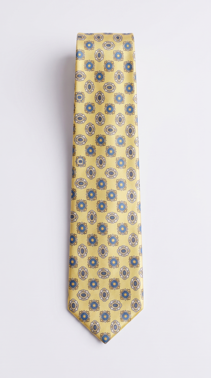 Silk Tie AM201246 - Full-Length Front Flat-Lay View