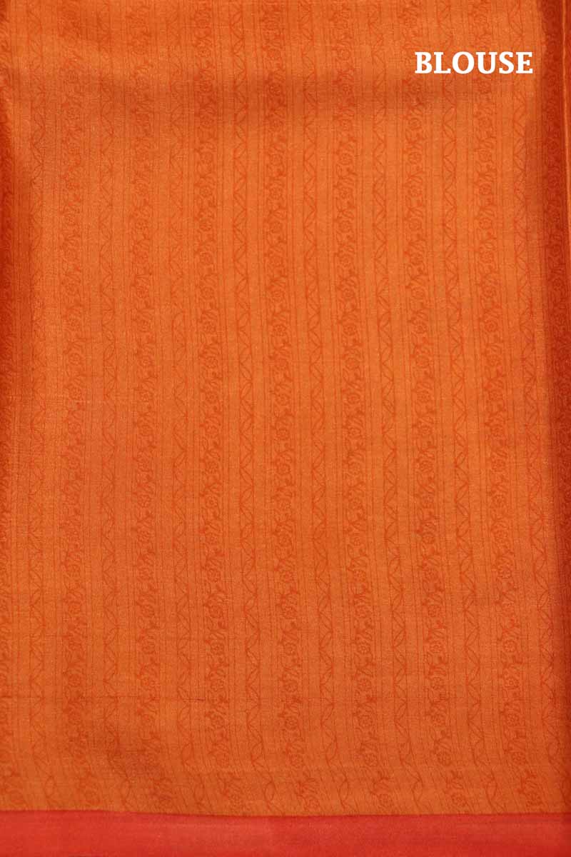 Exclusive Pure Printed Tussar Silk Saree AH205808