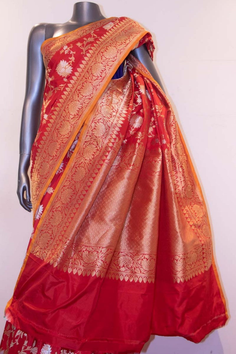 Exquisite &amp; Designer Grand Banarasi Silk Saree-Master Weavers Collections AF211243