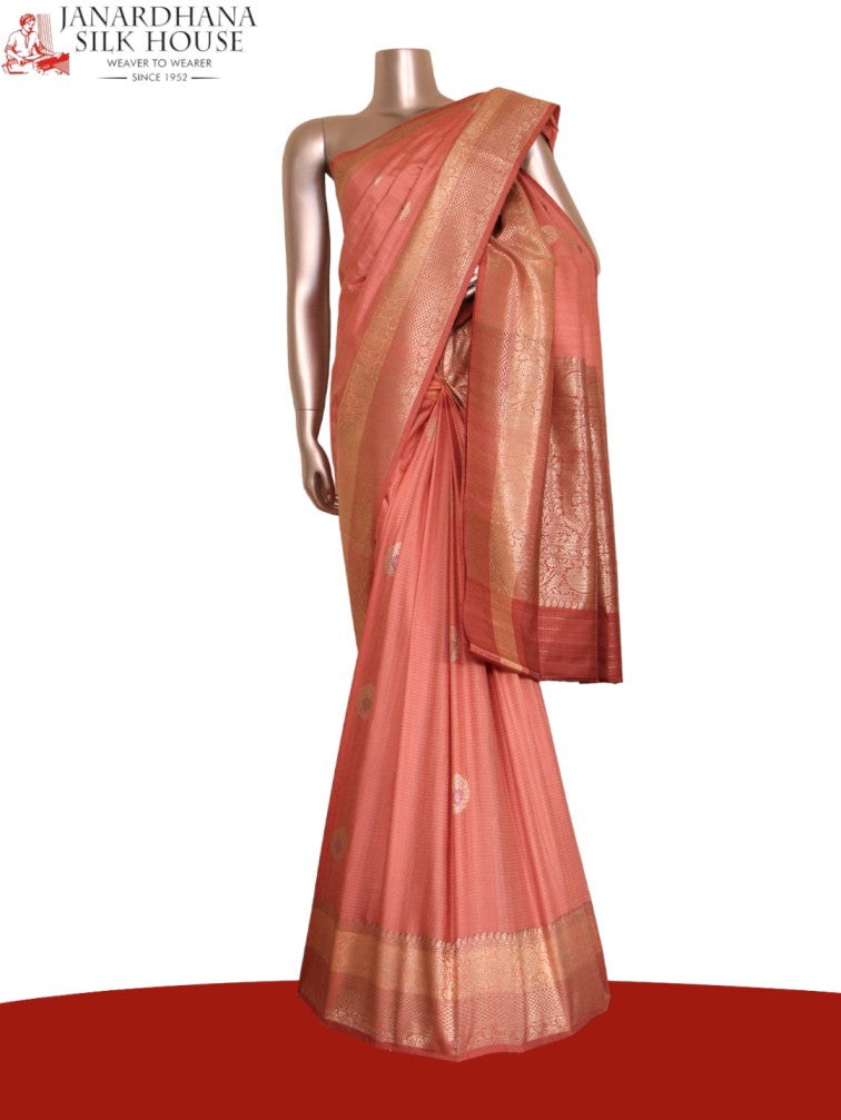Pure Handloom Meenakari Soft Tussar Silk Saree AJ206375