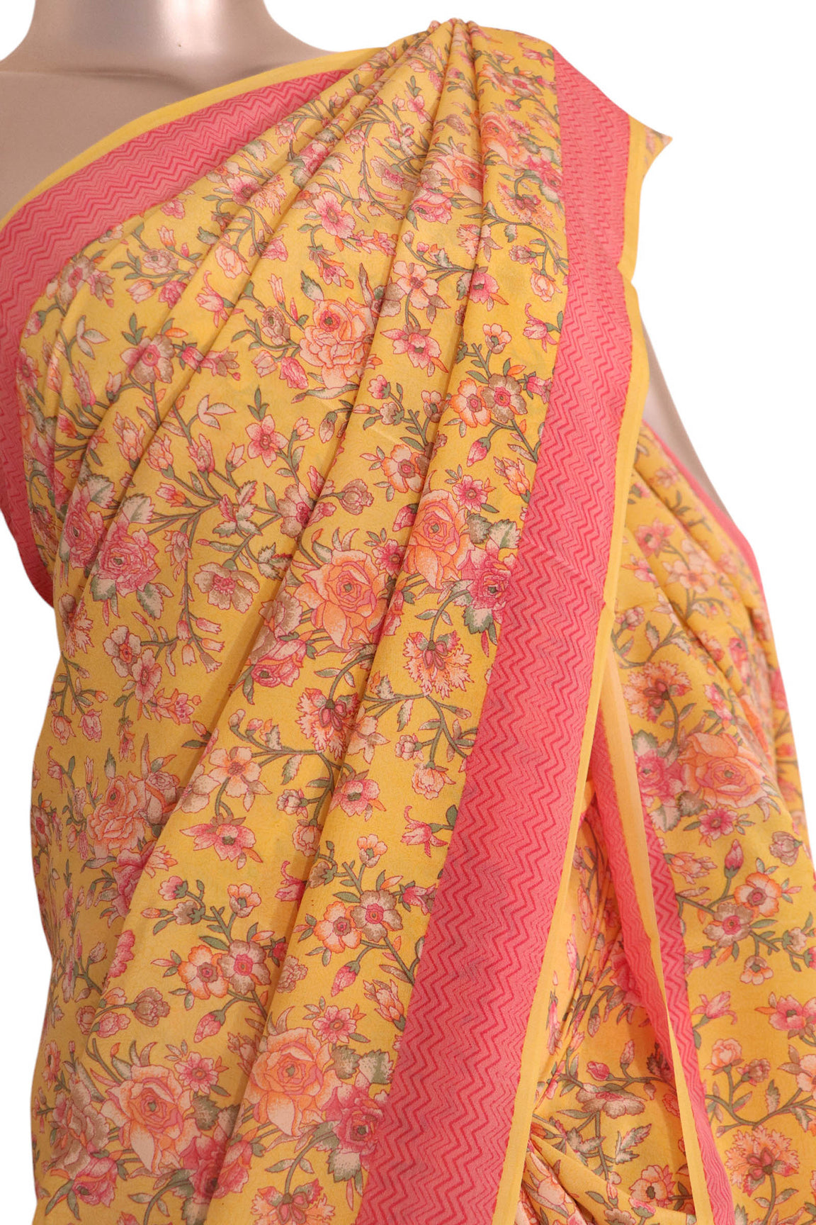 Floral Exclusive Pure Crepe Silk Saree AK205660