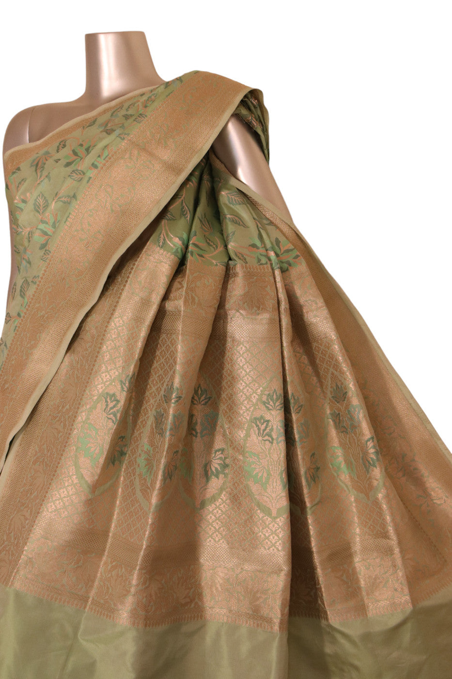 Grand Floral Wedding Banarasi Silk Saree AJ209233