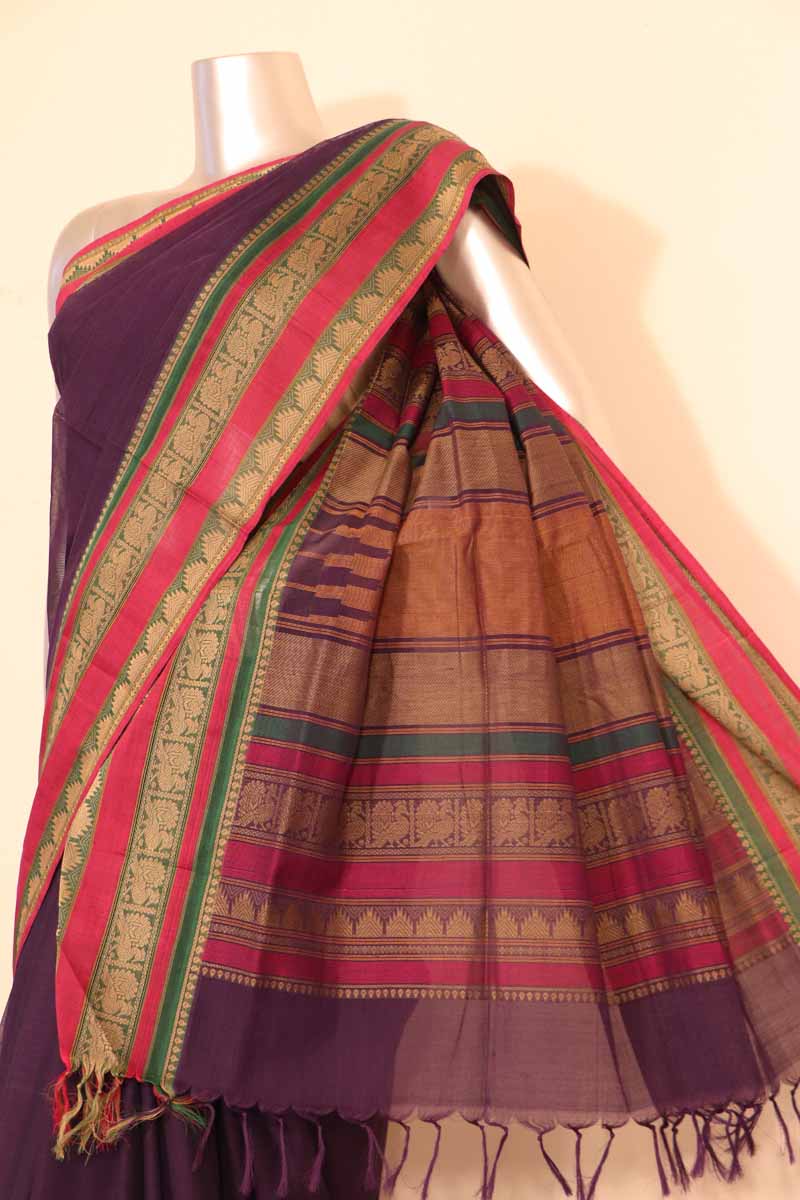 Traditional Handloom Village Cotton Saree AI200425