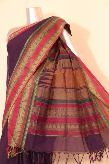 Traditional Handloom Village Cotton Saree AI200425