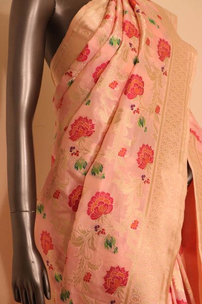 Exquisite Meenakari Banarasi Silk Saree AH207821