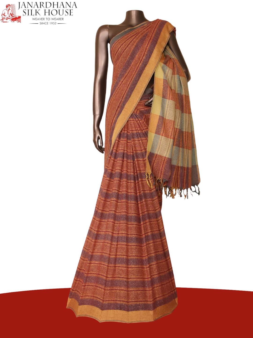 Handloom Pure Tussar Silk Saree AJ204666